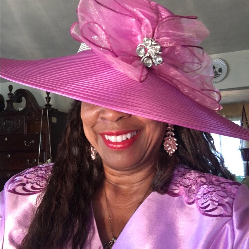 Purple church hat